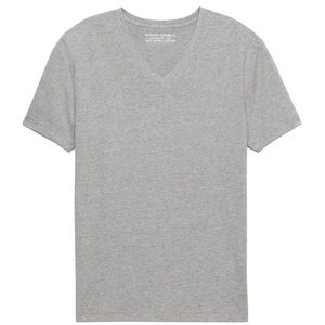 Banana Republic men’s gray v-neck authentic tee.